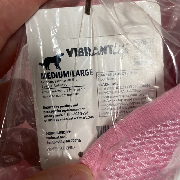 NWT Vibrant Life Dog Bucket Hat Pink/White polka dots Size XS/S(up to 20 pounds) - Picture 8 of 9